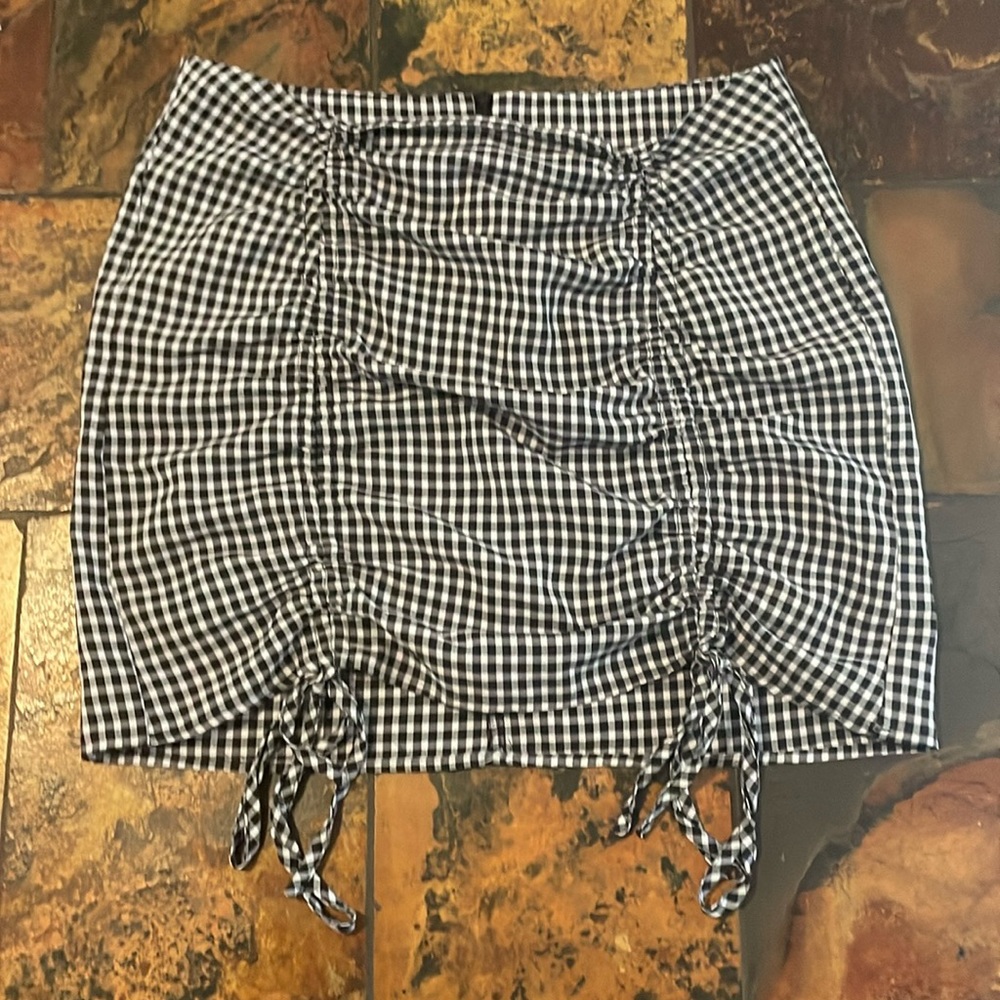 Juniors plaid skirt (176)